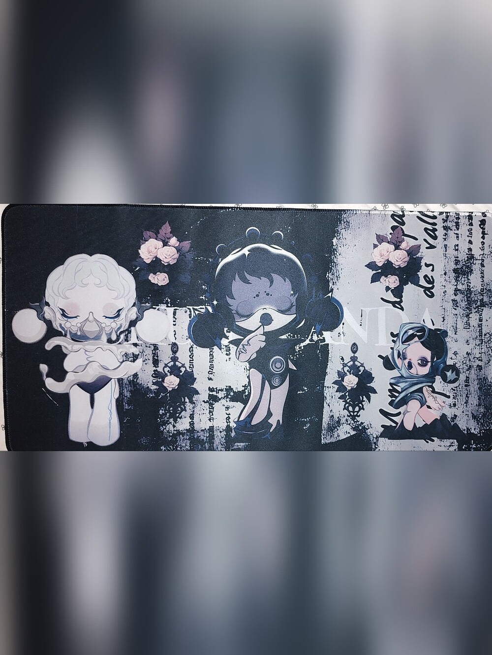 New! Skullpanda Desk/ Gaming Mat 12"X24"